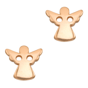 DQ European metal charms connector angel Rose Gold (nickel Free)