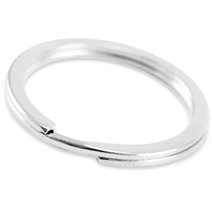 DQ European metal findings key chain ring 35mm Antique Silver (nickel free)