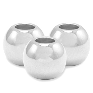 DQ European metal beads 6mm Antique Silver (nickel free)