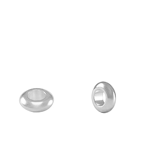 DQ European metal beads spacer ring 5mm Antique Silver (nickel free)