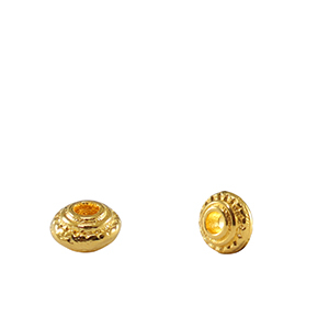 DQ European metal beads spacer Bali ring 5mm Gold (nickel free)