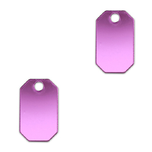 Statement charms octagon Metallic Lilac Purple