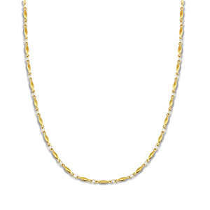 Stainless steel necklaces oval Gold