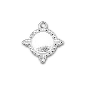 BY31&reg; Stainless steel charms with setting for SS20 flat back Silver