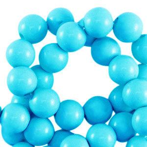 10 mm acrylic beads shiny Turquoise Blue