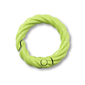 Colourful jewellery findings key chain ring Green