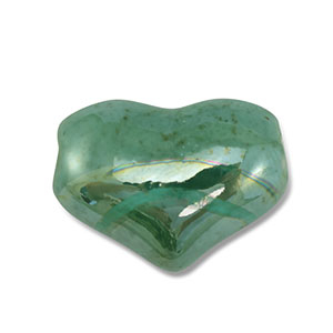 DQ greek ceramic beads heart Turquoise Green