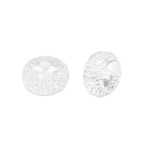 Resin beads rondelle 8mm Transparent