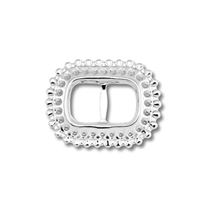 Stainless steel findings connector oval Silver
