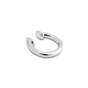 Stainless steel earrings ear cuff Silver