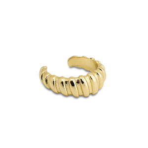 Stainless steel earrings ear cuff Gold