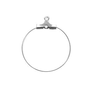 Stainless steel findings earrings charms Silver