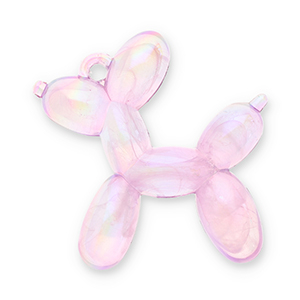 Statement charms balloon dog Lilac Purple-AB Coating