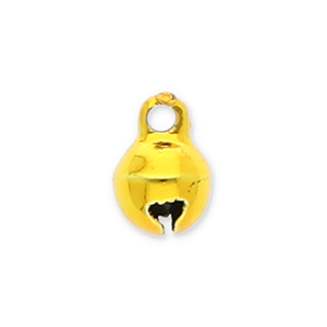 Metal charms little bells 6mm Gold