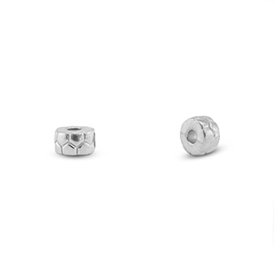 Stainless steel beads rondelle Silver