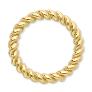 Stainless steel findings closed ring 12mm Gold