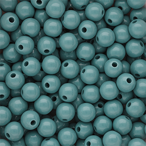 10 mm DQ acrylic beads shiny Cameo Blue 15-4414 TCX