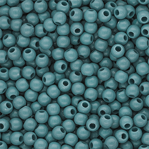 6 mm DQ acrylic beads shiny Cameo Blue 15-4414 TCX