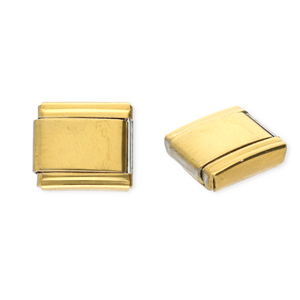 Stainless steel charms for italian bracelet Gold