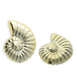 Acrylic beads shell Gold
