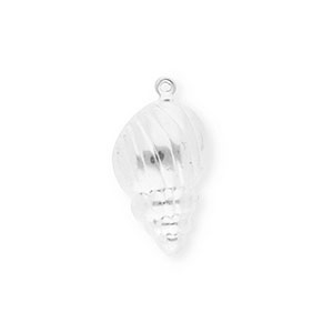 Stainless steel charms shell Silver