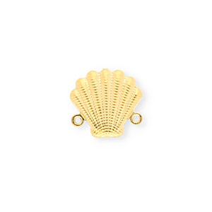Stainless steel findings connector shell Gold