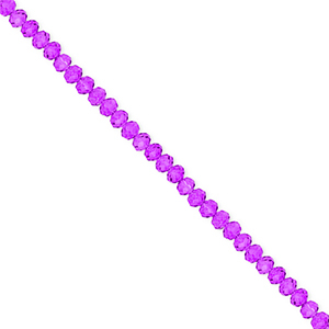 Top faceted beads 3x2mm disc Grape Purple