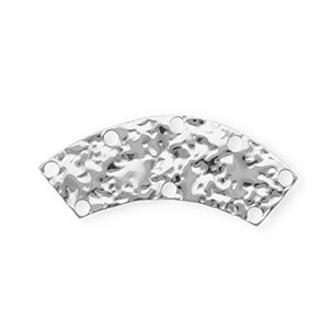 BY31&reg; Stainless steel findings connector arch with 8 loops Silver