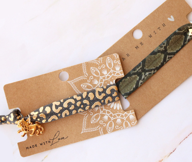 Charms, beads, stringing material and ready-made jewellery with a wild side! 
