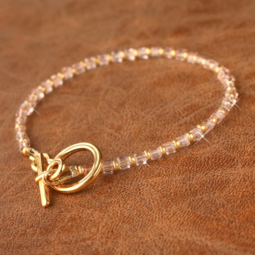 How to make jewellery with faceted cube beads