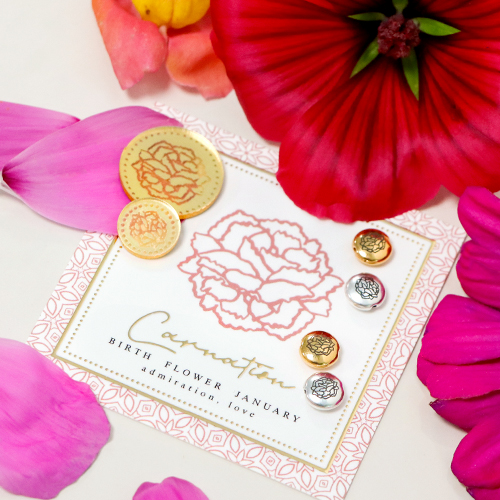 Get creative and make beautiful jewellery sets with this Birth Flower collection