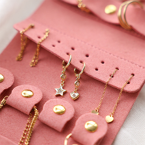 Handy compact jewellery travel case and travel box