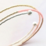 Bracelets with Beadalon jewellery findings, Miyuki beads, DQ metal and fresh water pearls