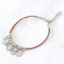Top quality jewellery with stainless steel jewellery findings, genuine DQ leather and coloured elastic cord