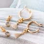 MIX AND MATCH! Changeable minimalist earrings with trendy pendants!