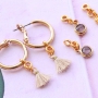 MIX AND MATCH! Changeable minimalist earrings with trendy pendants!