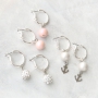 Magnificent jewellery with strass beads and acrylic beads with pearl coating