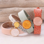 Cuoio bracelets and keychains inspiration with Polaris Elements cabochons 