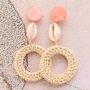EASY earrings in soutache style with woven pendants and DQ metal