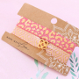 Summer must-have: Bracelets + hair elastics made of elastic ribbon 
