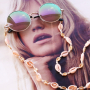 Sunny days! DIY sunglasses cords with cowrie shells, pompom beads, macram&eacute; bead cord and more!