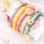 These bracelets can easily be made with our new top faceted bracelets