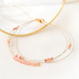 Stylish earrings and bracelets with new faceted beads cube