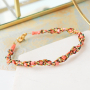 Stylish earrings and bracelets with new faceted beads cube