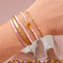Stylish earrings and bracelets with new faceted beads cube