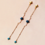 Stylish earrings in the latest trend colours
