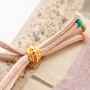 Jewellery made of coconut disc beads: