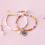 These earrings and bracelets can be made with Miyuki: 