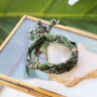 Inspiration for making bracelets with elastic Ibiza ribbon: