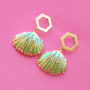 Necklaces and earrings with the latest collection of shell pendants:
